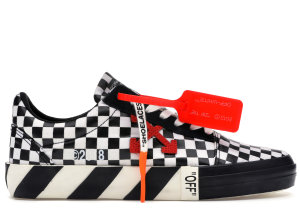OFF-WHITE Vulc Low Checkered Black White Black/White (OMIA085E18351001 9900)
