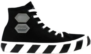 OFF-WHITE Vulcanized Hi Black Striped Black/White (OMIA110R19C210351098)