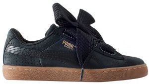 Puma Basket Heart Perf Black Gum (W) Puma Black/Gum (366809-02)