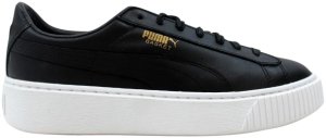 Puma  Basket Platfrom Core  Black  (W) Puma Black/Gold (364040-03)