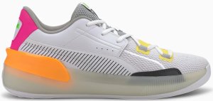 Puma  Clyde Hardwood Retro Fantasy Puma White/Orange Pop (194045-01)