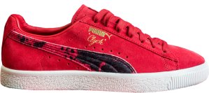 Puma  Clyde Packer Shoes Cow Suit Red High Risk Red/Whisper White (363507-02)