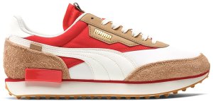 Puma  Future Rider Game On White Pebble Red Whisper White/Pebble-High Risk Red (371320-02)