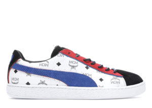 Puma  Suede Classic MCM (Black) Whisper White/Blue-Puma Black (366299-03)