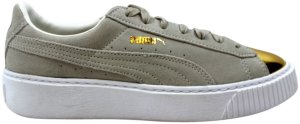 Puma  Suede Platform Gold Gold  (W) Gold/Star White Puma White (362222-01)