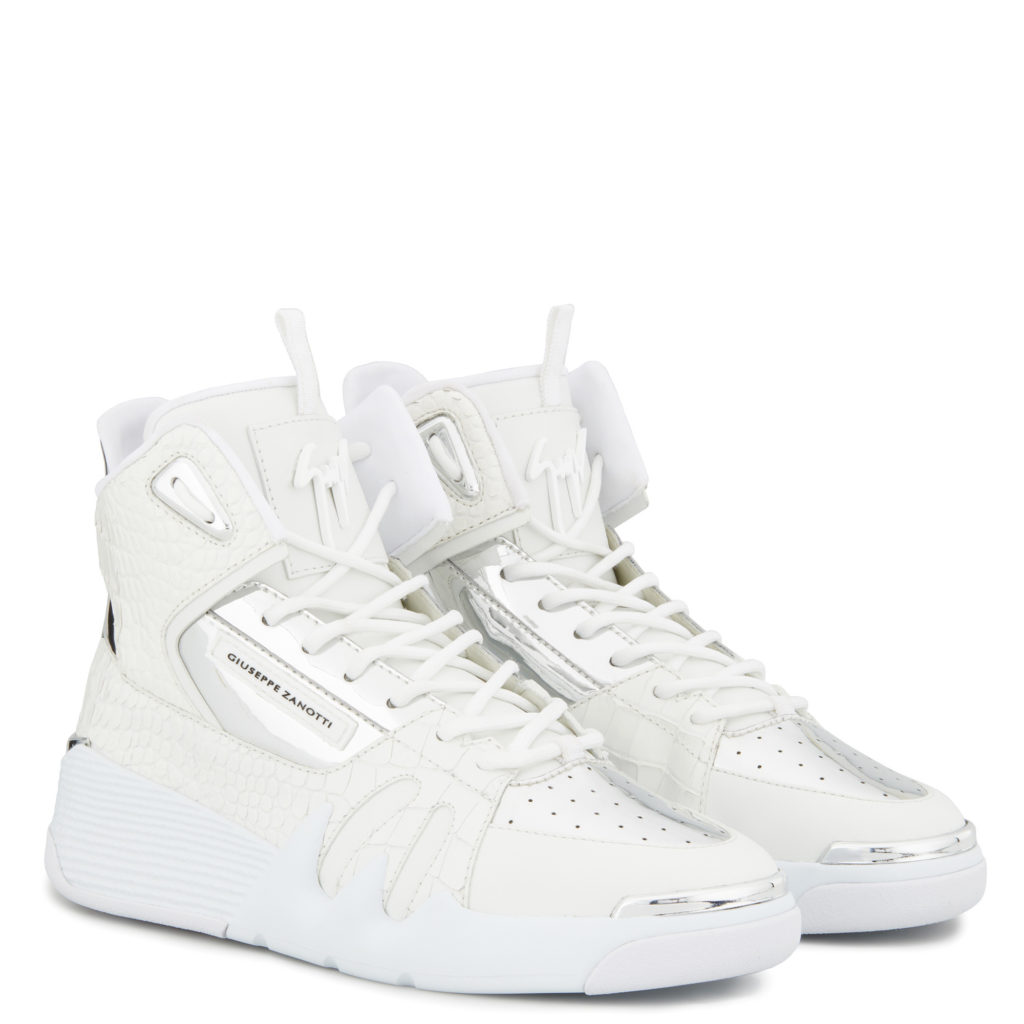 Giuseppe Zanotti TALON High Top Silver (17409)