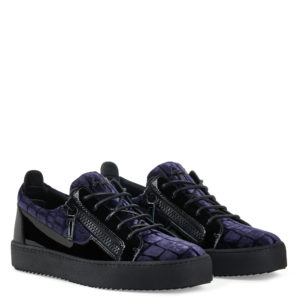 Giuseppe Zanotti FRANKIE Low Top Sneakers Blue (70135)
