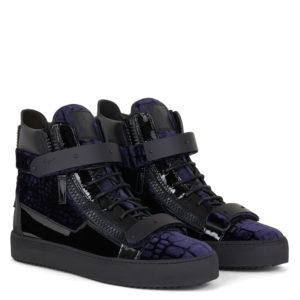 Giuseppe Zanotti COBY High Top Sneakers Blue (70214)