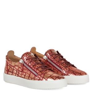 Giuseppe Zanotti FRANKIE Low Top Sneakers Red (70363)