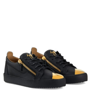 Giuseppe Zanotti FRANKIE STEEL Low Top Sneakers Black (70927)