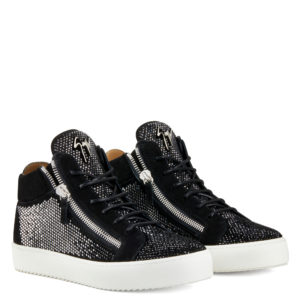 Giuseppe Zanotti KRISS Mid Top Sneakers Black (74902)