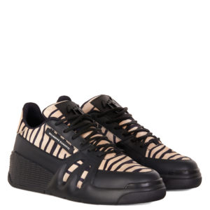 Giuseppe Zanotti TALON Low Top Sneakers Black and white (71073)