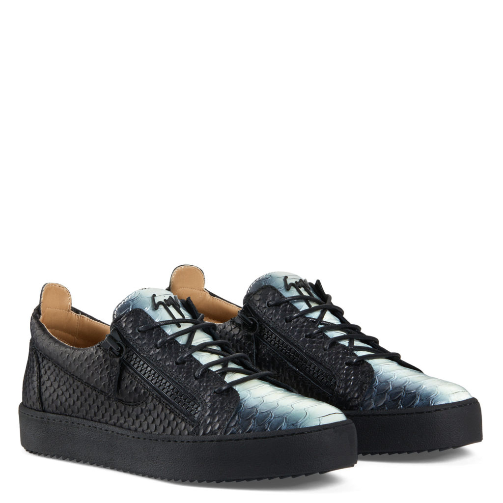 Giuseppe Zanotti FRANKIE Low Top Black and white (71373)