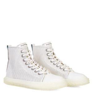 Giuseppe Zanotti BLABBER JELLYFISH Mid Top Sneakers White (71582)