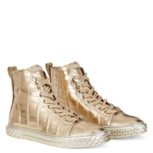 Giuseppe Zanotti BLABBER Mid Top Sneakers Gold (75185)