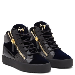 Giuseppe Zanotti KRISS Mid Top Sneakers Blue (55545)