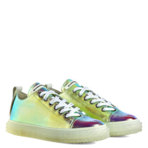 Giuseppe Zanotti BLABBER JELLYFISH Low Top Sneakers Silver (71837)