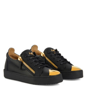Giuseppe Zanotti GAIL STEEL Low Top Sneakers Black (72033)