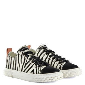 Giuseppe Zanotti BLABBER Low Top Sneakers Black and white (72393)