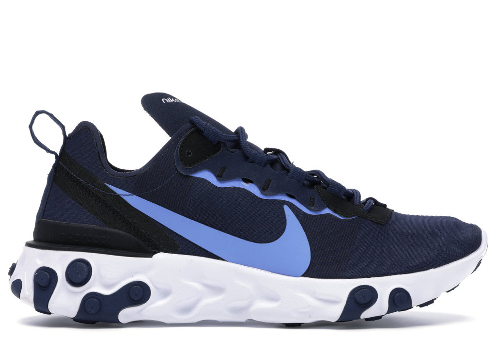 Nike React Element 55 Midnight Navy Midnight Navy White Black Royal Pulse (BQ6166-400)