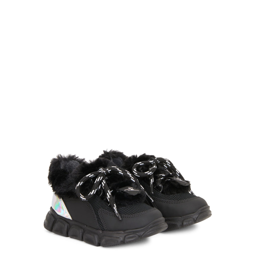 Giuseppe Zanotti MARSHMALLOW WINTER Low Top Black (72524)