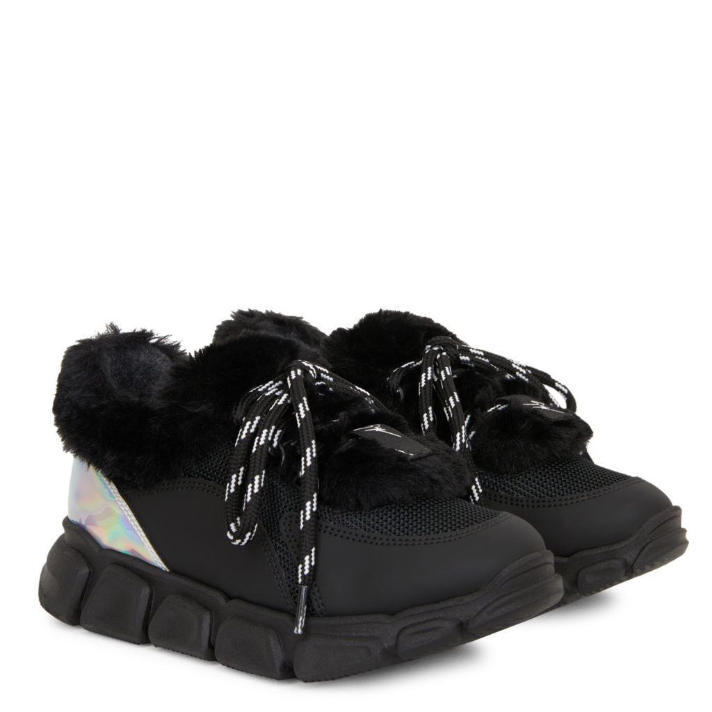 Giuseppe Zanotti MARSHMALLOW WINTER Low Top Black (72540)