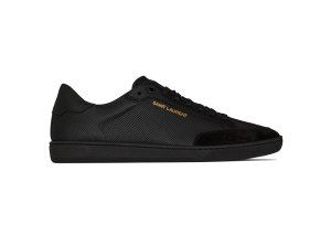 Saint Laurent Court Classic SL/10 Perforated Black Black (6032231JZ301000)
