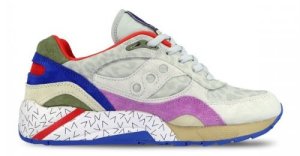 Saucony  G9 Shadow 6 Pattern Recognition Grey Grey/Purple (S70168-1)