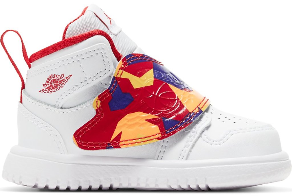 Jordan Sky 1 White Multi (TD) White/Total Orange-University Gold-Court Purple (BQ7196-100)
