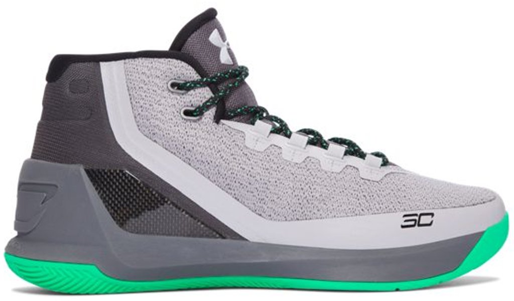 Under Armour Curry 3 Grey Matter Green Grey/Black-Green (1269279-289)