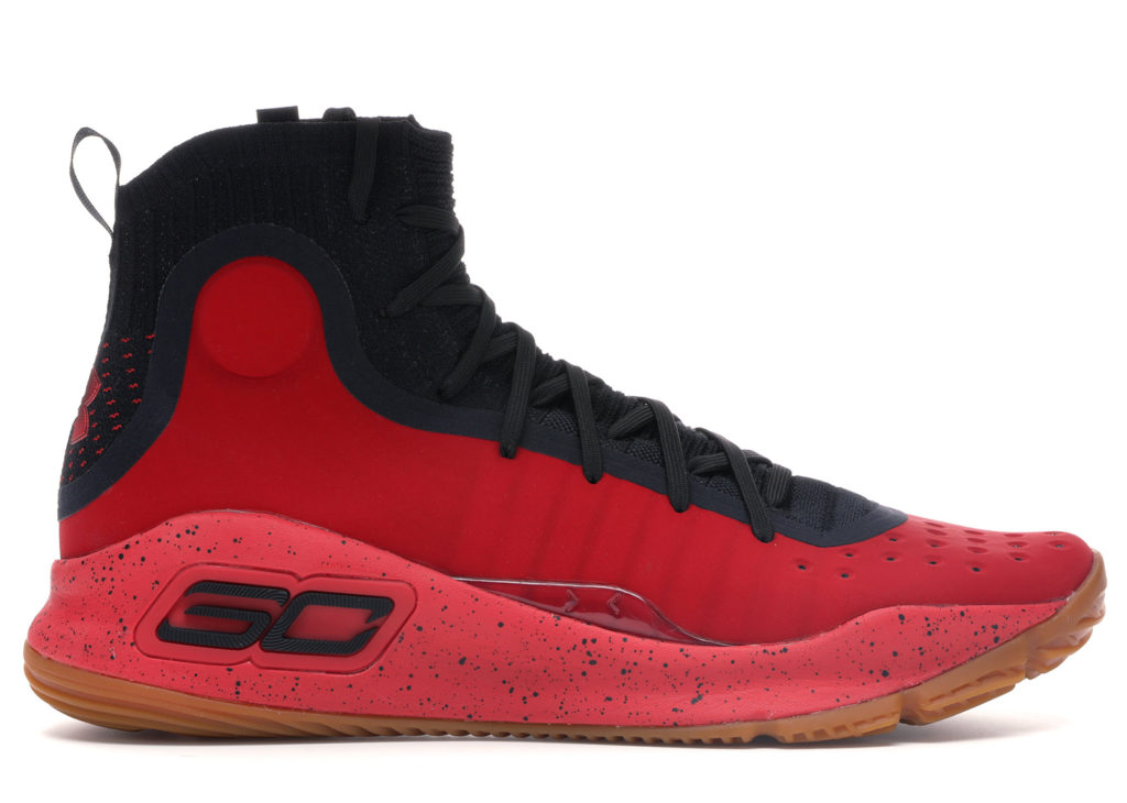 Under Armour Curry 4 Red Black Gum Red Rogue/Black (1298306-603)