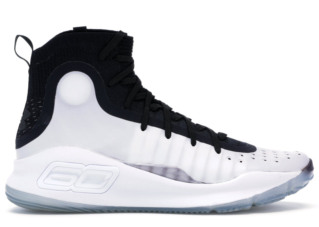 Under Armour Curry 4 White Black White/Black (1298306-007)