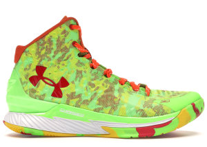 Under Armour UA Curry 1 Candy Reign Hyper Green/Team Orange (1258723-390)