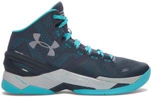Under Armour UA Curry 2 Rainmaker Obsidian/Neptune Blue-Metallic Silver (1259007-008)
