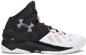Under Armour UA Curry 2 Suit and Tie White/Black-Metallic Silver (1259007-101)