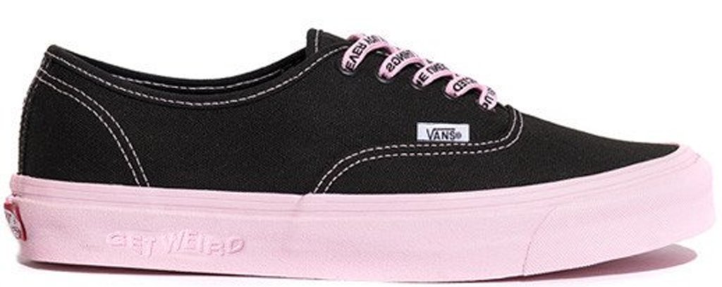 vans authentic black pink