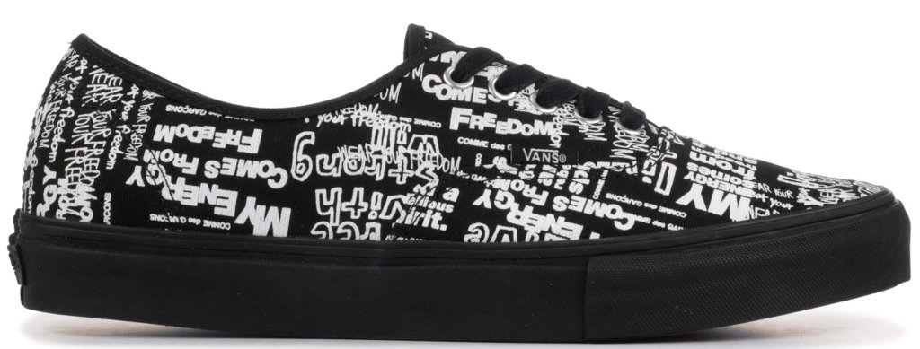 Vans Authentic Comme des Garcons Black Message Black/Message (VN0A33TASO7)