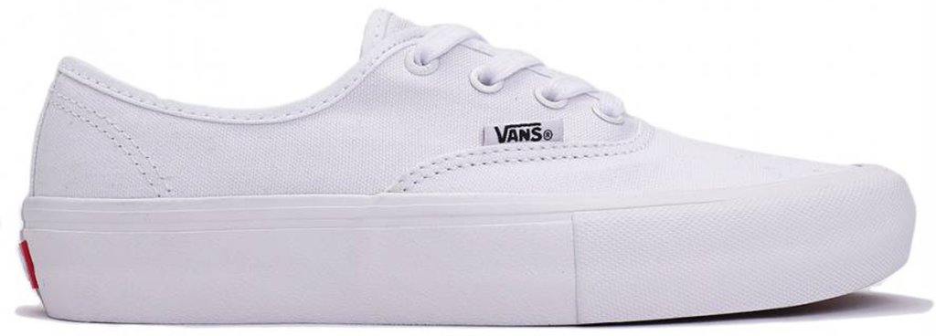 vans white authentic pro