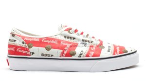 Vans  Authentic Supreme Campbells Soup White/Red/Gold (OQOD6VL)