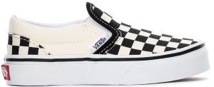 Vans  Classic Slip-On Checkerboard (PS) Black/White (VN000ZBUEO1)