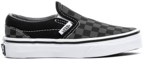 Vans  Classic Slip-On Checkerboard Pewter (PS) Black/Pewter (VN000ZBUEO0)