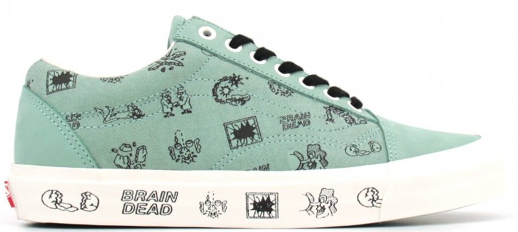 Vans Old Skool Brain Dead Green Granite Green/Marshmallow (VA38G6N9E)