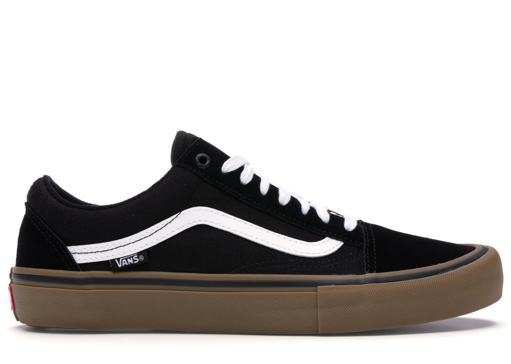 vans black white medium gum