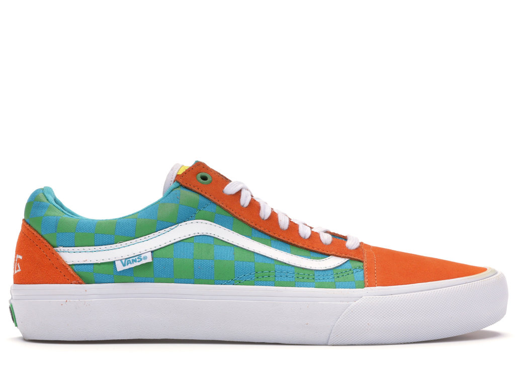 Vans Old Skool Golf Wang Orange Orange/Blue/Green (VNOOOZD4J7S)