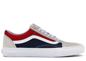Vans Old Skool Retro Block White/Red-Dress Blues (VN0A38G1QKN)