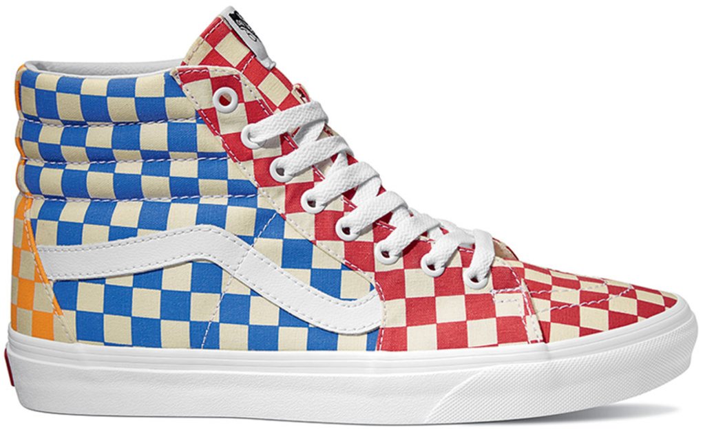 Vans Sk8-Hi Checkerboard Multi Multi/True White (VN0A38GEVLV)