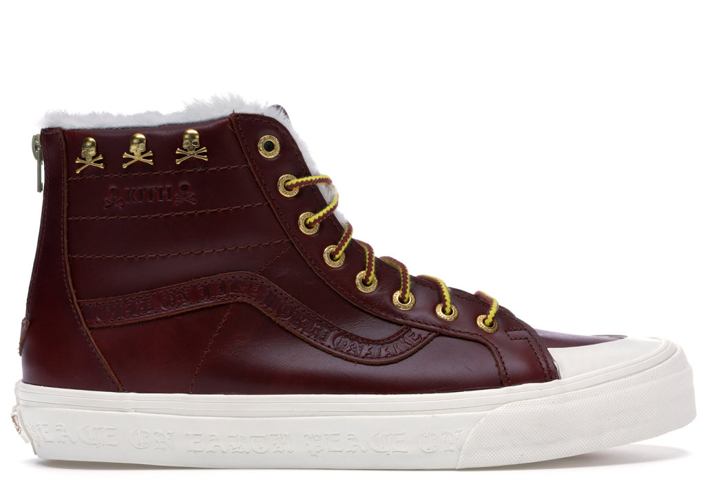 Vans Sk8-Hi Zip Kith x mastermind Japan Brown Brown/True White (VN0A46ZFS5J)