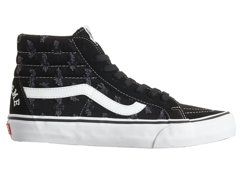 Vans Sk8-Hi Supreme Hole Punch Denim Black Black/White (VN0A38Z32DC)