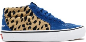 Vans  Sk8-Mid Supreme Velvet Leopard Royal Royal (VN0A347UOPK)