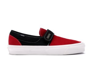 Vans  Slip-On 47 V DX Fear of God Red Black Red/Black-Suede (VN0A3J9FPQR)